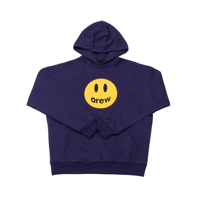 Drew House Smiley Face Pullover Hoodie, Deep Purple Hover Image