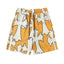 Chrome Hearts Bright Orange & White Large Cross Print Sweatshorts